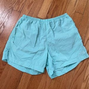 The North Face Blue Hiking Shorts Back Zipper Pocket Side Slit Pockets XS